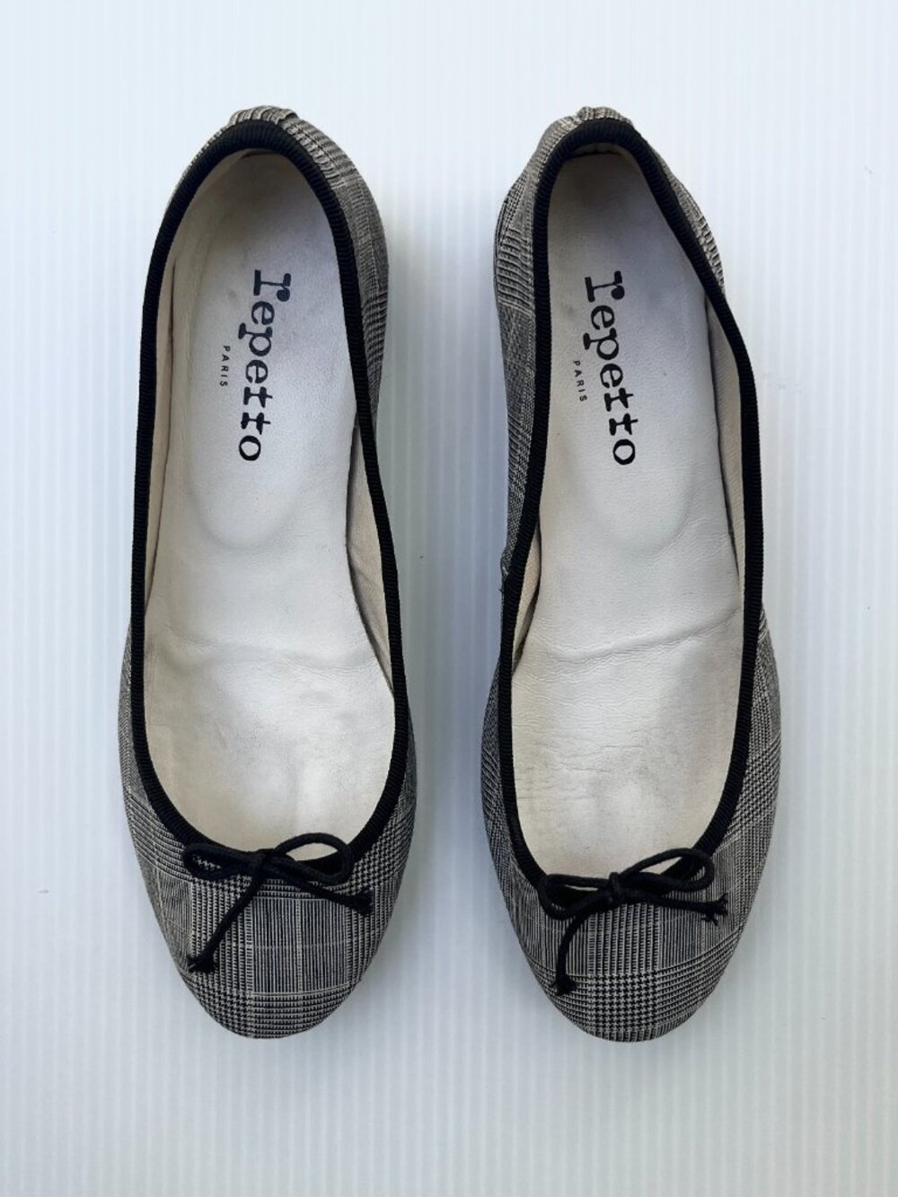 Rare Repetto Camille Heels in a Neutral Plaid - Size 36.5 EU/5.5 US